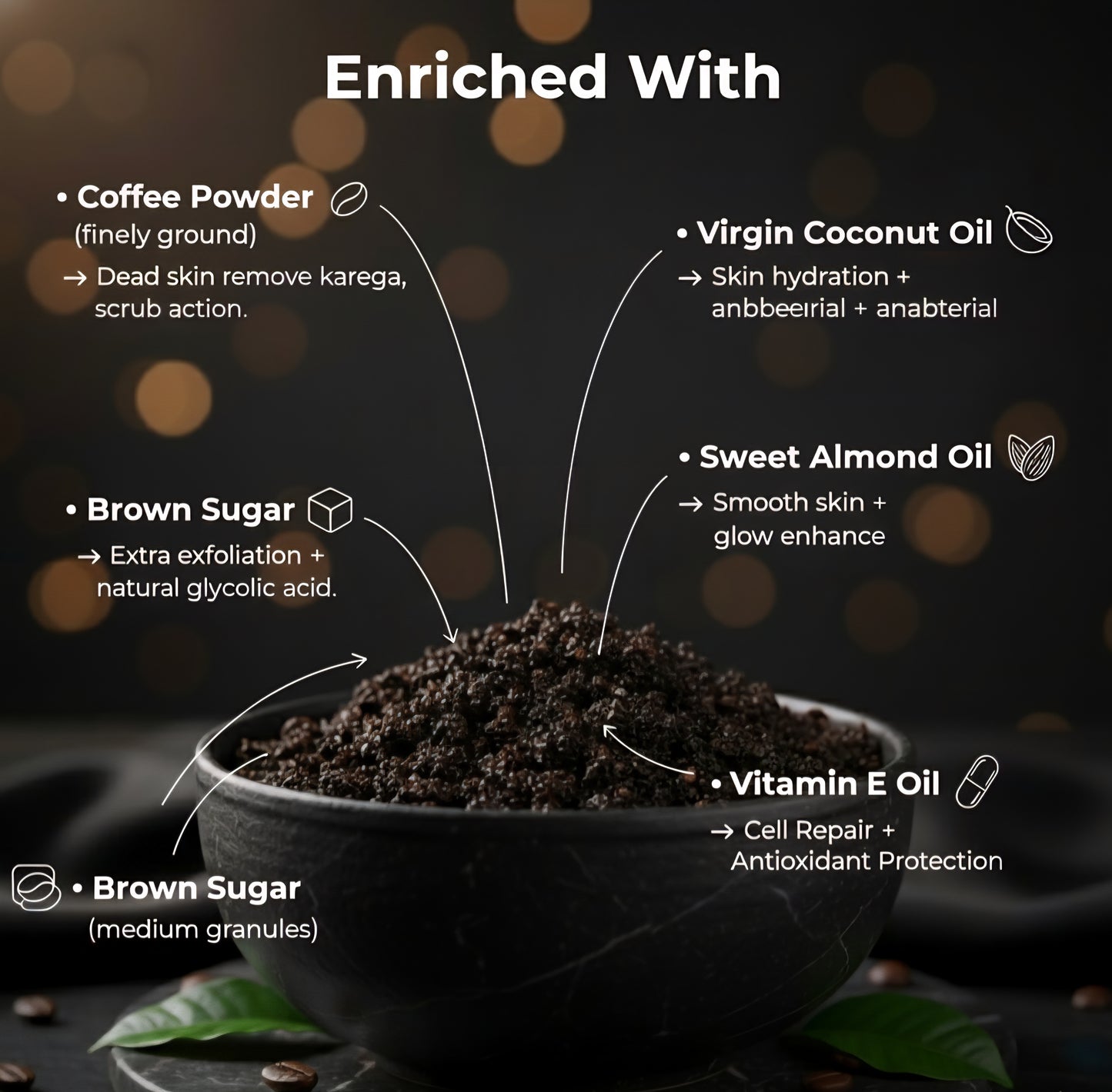 Coffee body scrub
